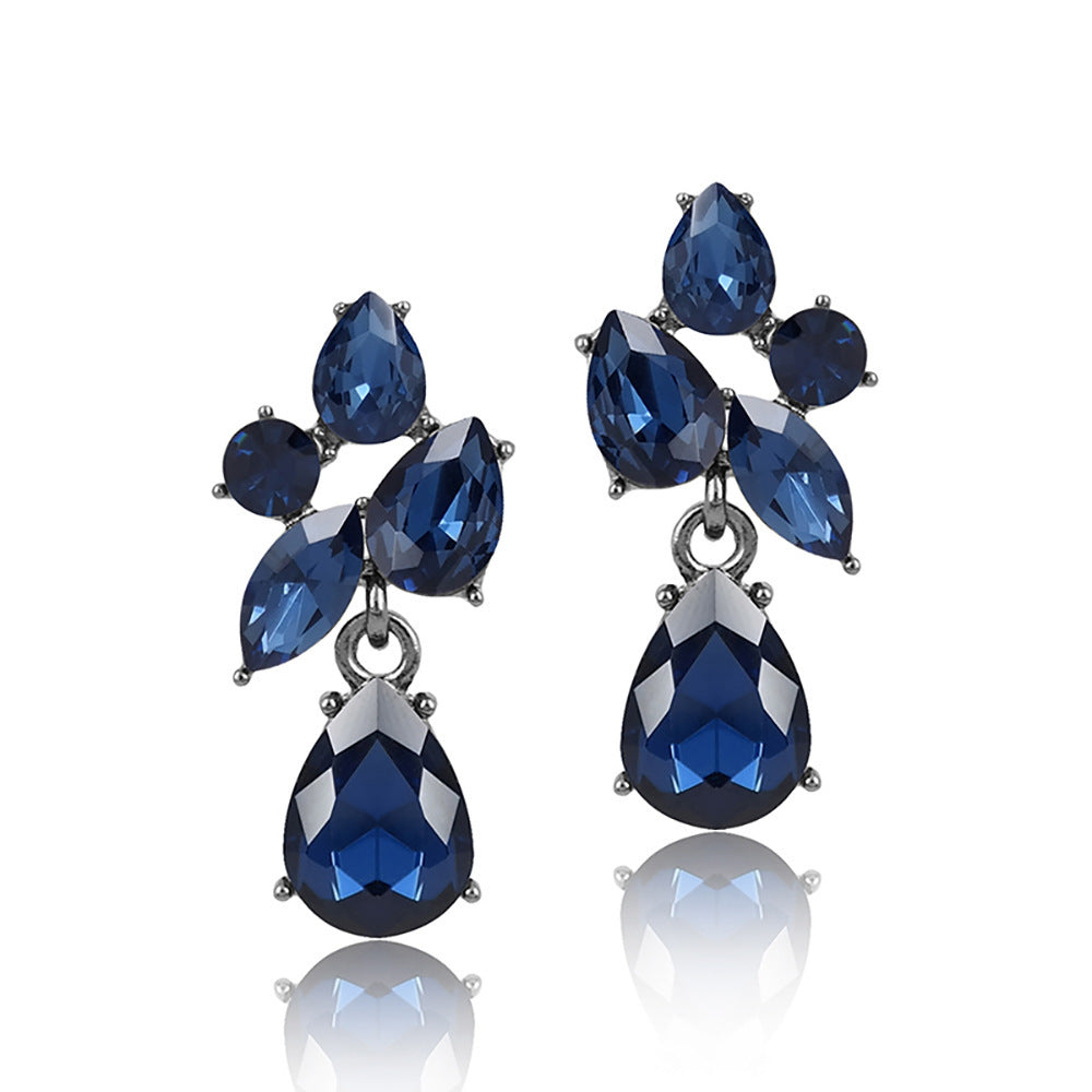 Dainty Crystal Steel Post Earrings