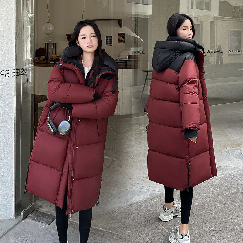 Women's Warm Long Padded Down Cotton Jacket