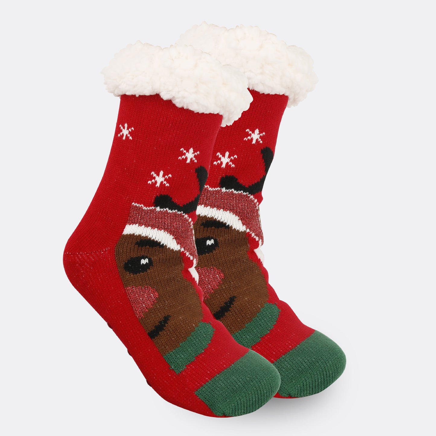 Festive Thermal Fleece-Lined Slipper/Room Socks