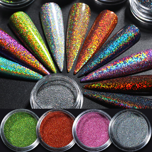 Aurora Effect Magic Nail Powder Glitter