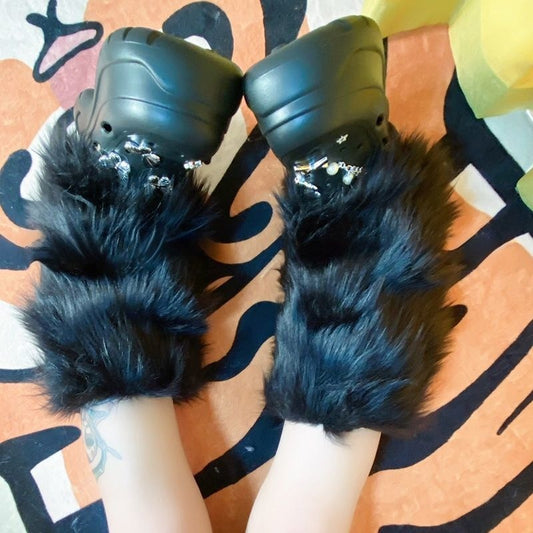 Niche Wear Style Thick Furry Winter Leg Socks