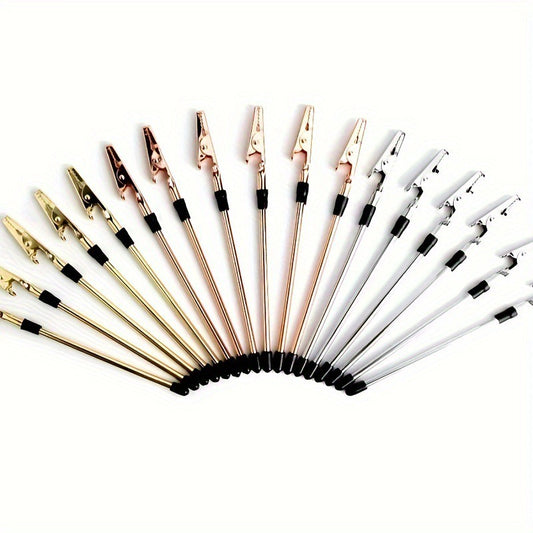 Multi-Functional Gold-Plated Note/Memo Holder with Alligator Clip