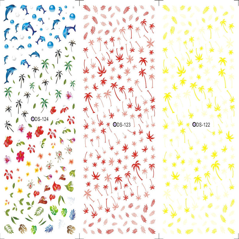 Adhesive Water Decal Nail Wraps