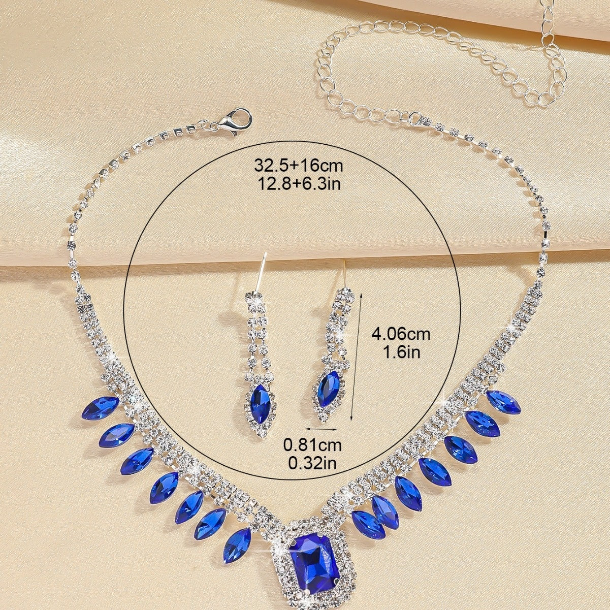 Elegant Banquet Dress Necklace and Earring Set