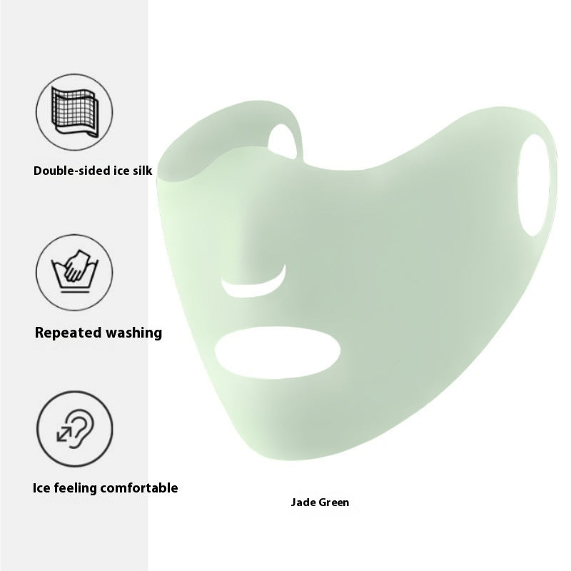 Ice Silk UV Protection Sunscreen Face Mask