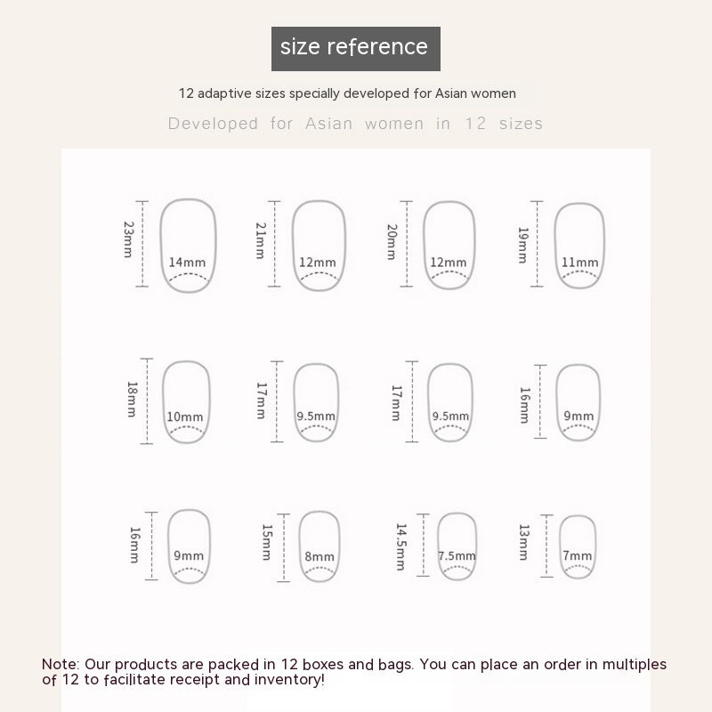 Finished Pure Desire Gradient Oval Fake Nails