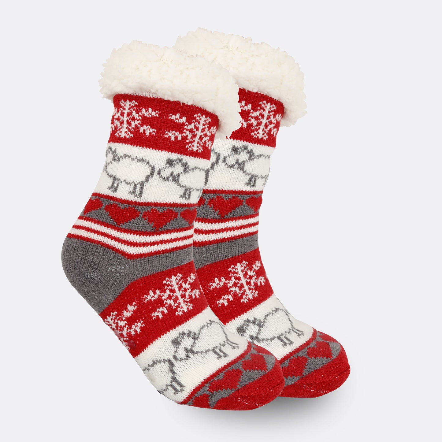 Festive Thermal Fleece-Lined Slipper/Room Socks