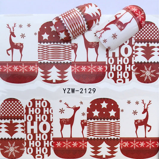 Christmas Water Transfer Nail Stickers & Decals