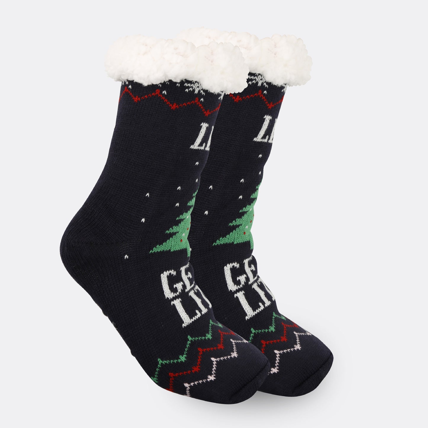 Festive Thermal Fleece-Lined Slipper/Room Socks