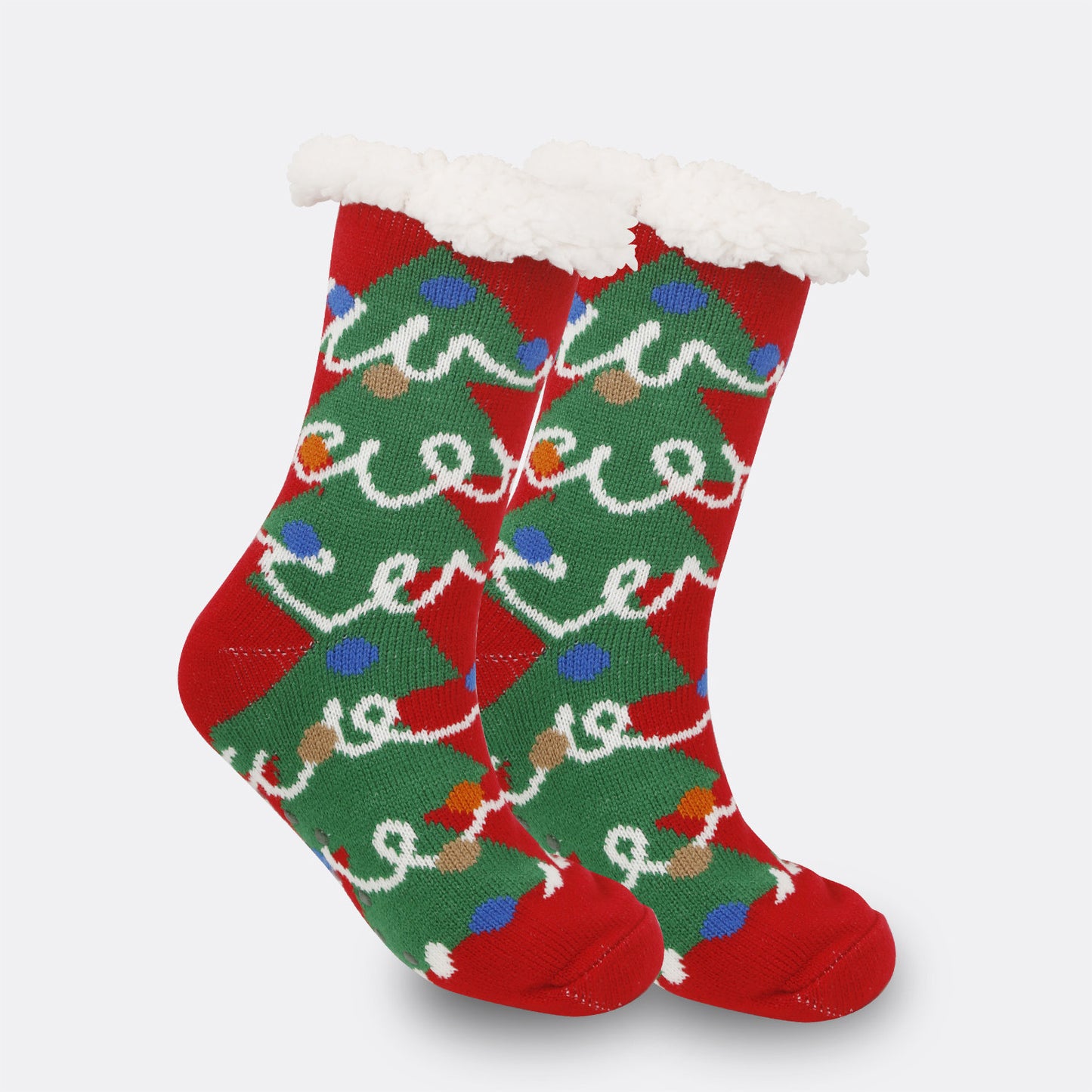 Festive Thermal Fleece-Lined Slipper/Room Socks