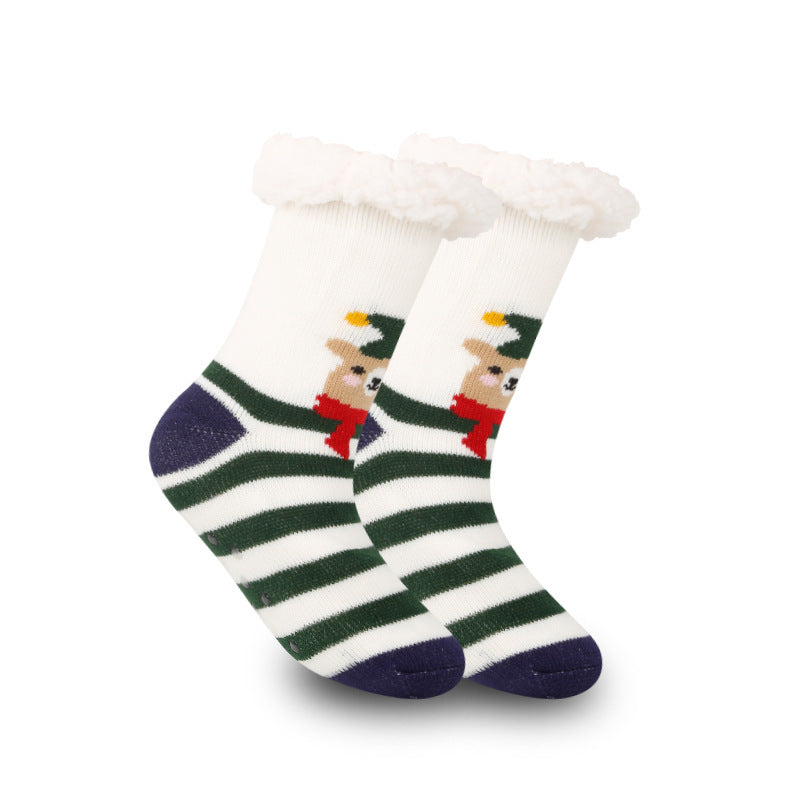 Festive Thermal Fleece-Lined Slipper/Room Socks