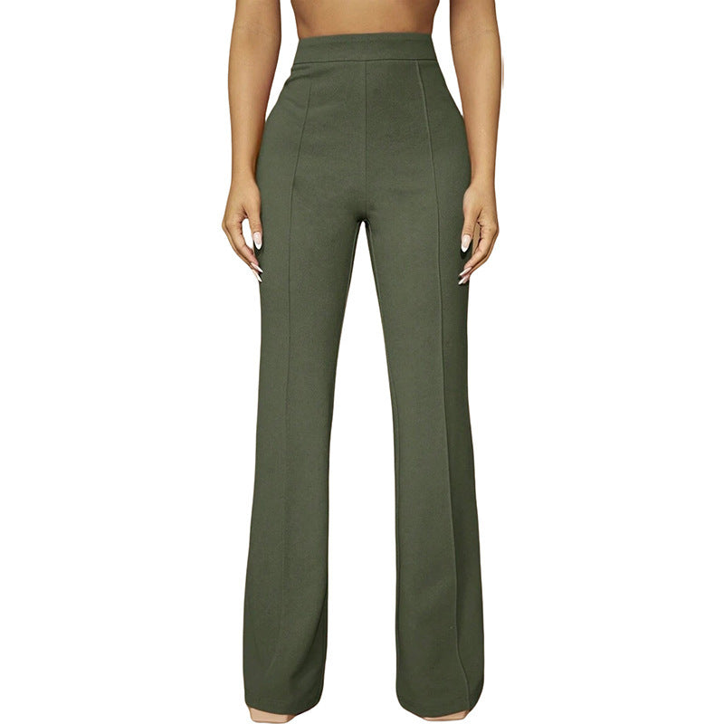 Fashion Fall High Waist Business Casual Trousers