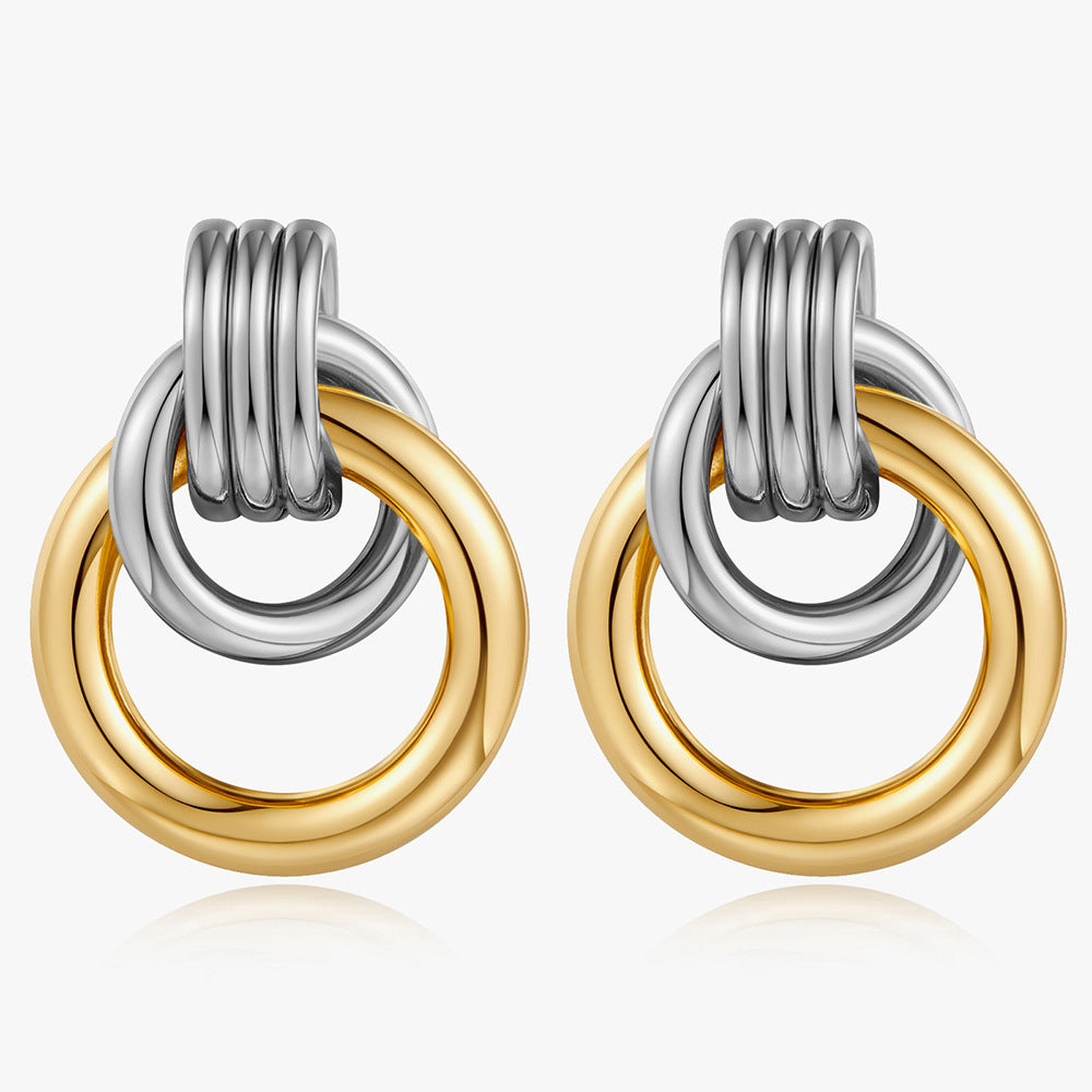 Everyday Wear Fade-Resistant Ring Earrings