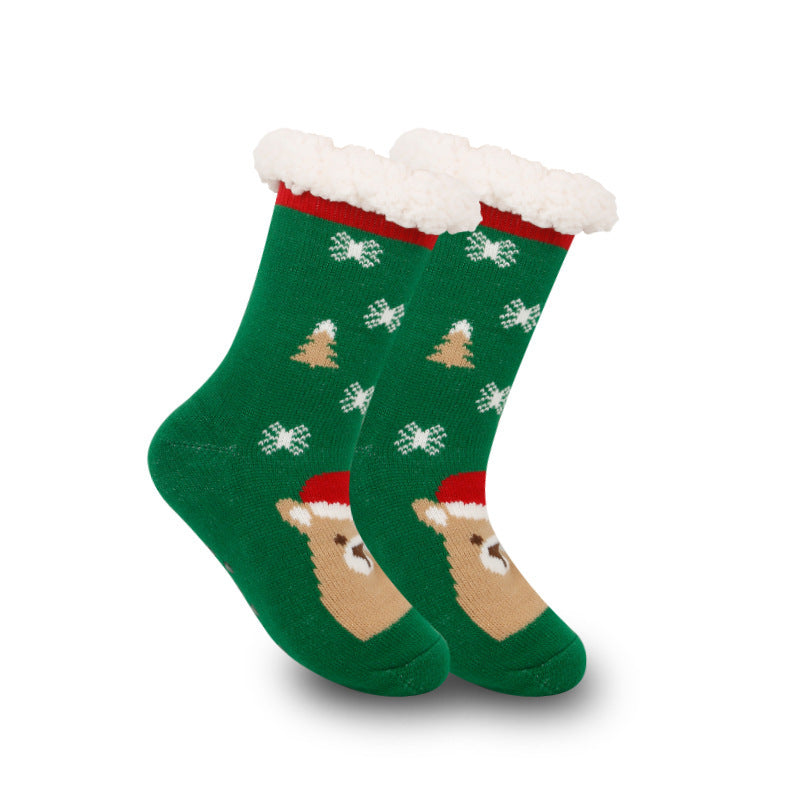 Festive Thermal Fleece-Lined Slipper/Room Socks
