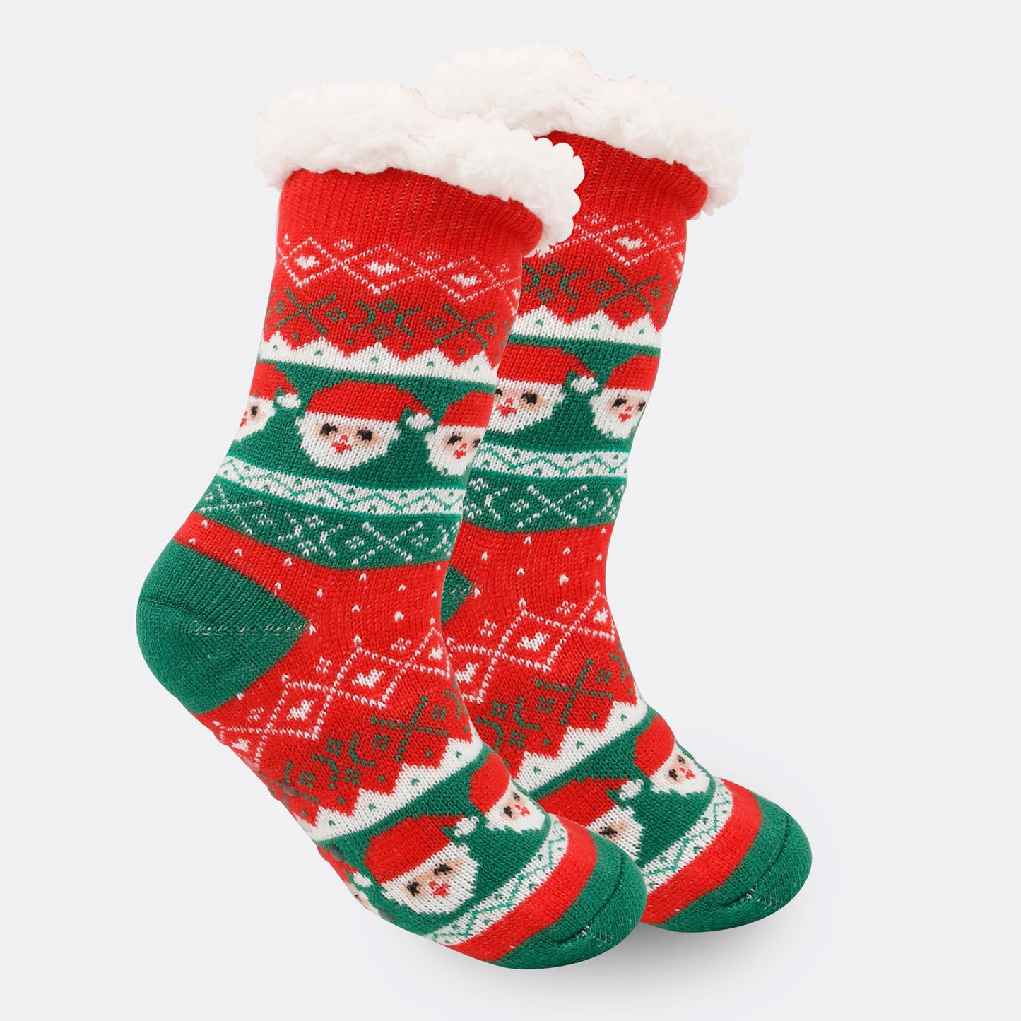 Festive Thermal Fleece-Lined Slipper/Room Socks