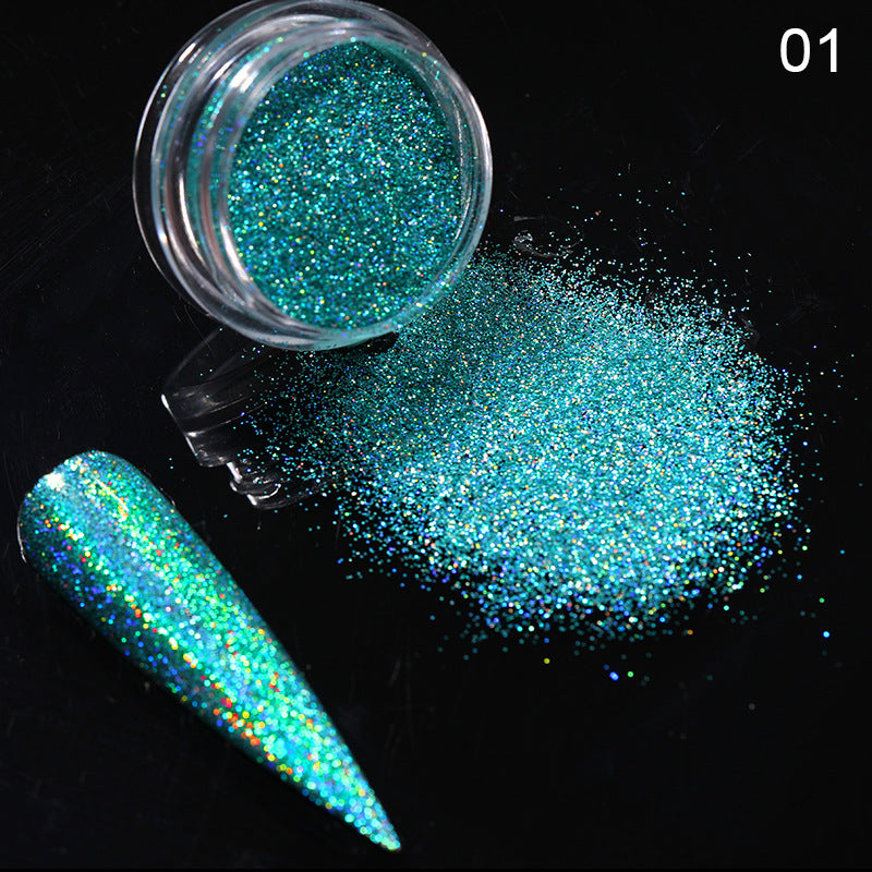Aurora Effect Magic Nail Powder Glitter