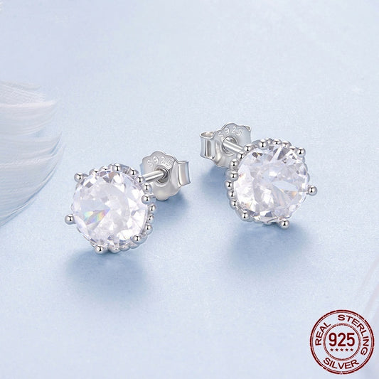 Elegant Sterling Silver Dainty Ear Studs