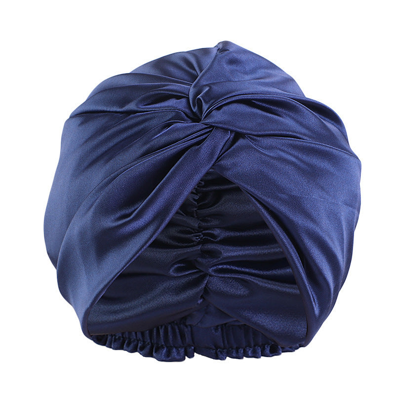 Cross-Twist Double-Layer Satin Sleep Cap