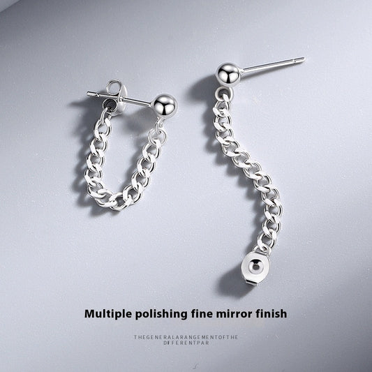 Minimalist Chain Stud Earrings in S925