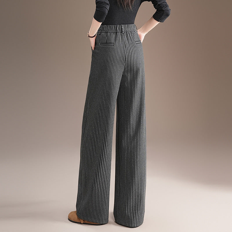 Fashion Slimming Loose Fit Straight Trousers