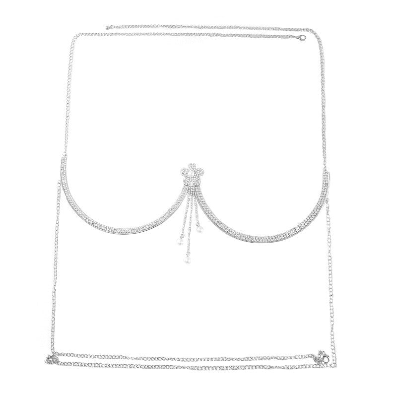 Women's Elegant Diamond Tassel Body Jewelry Chain