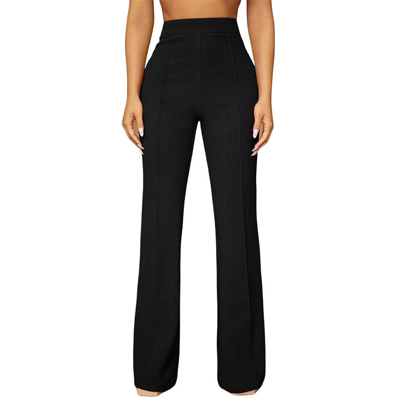 Fashion Fall High Waist Business Casual Trousers