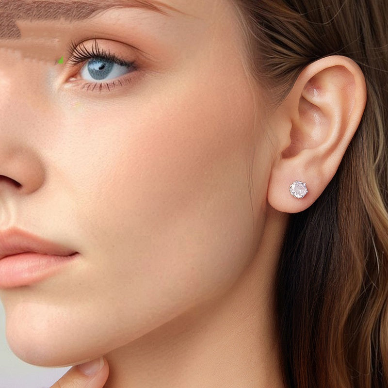 Elegant Sterling Silver Dainty Ear Studs