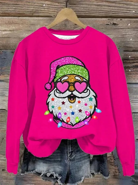 Casual Christmas Theme Crewneck Sweater
