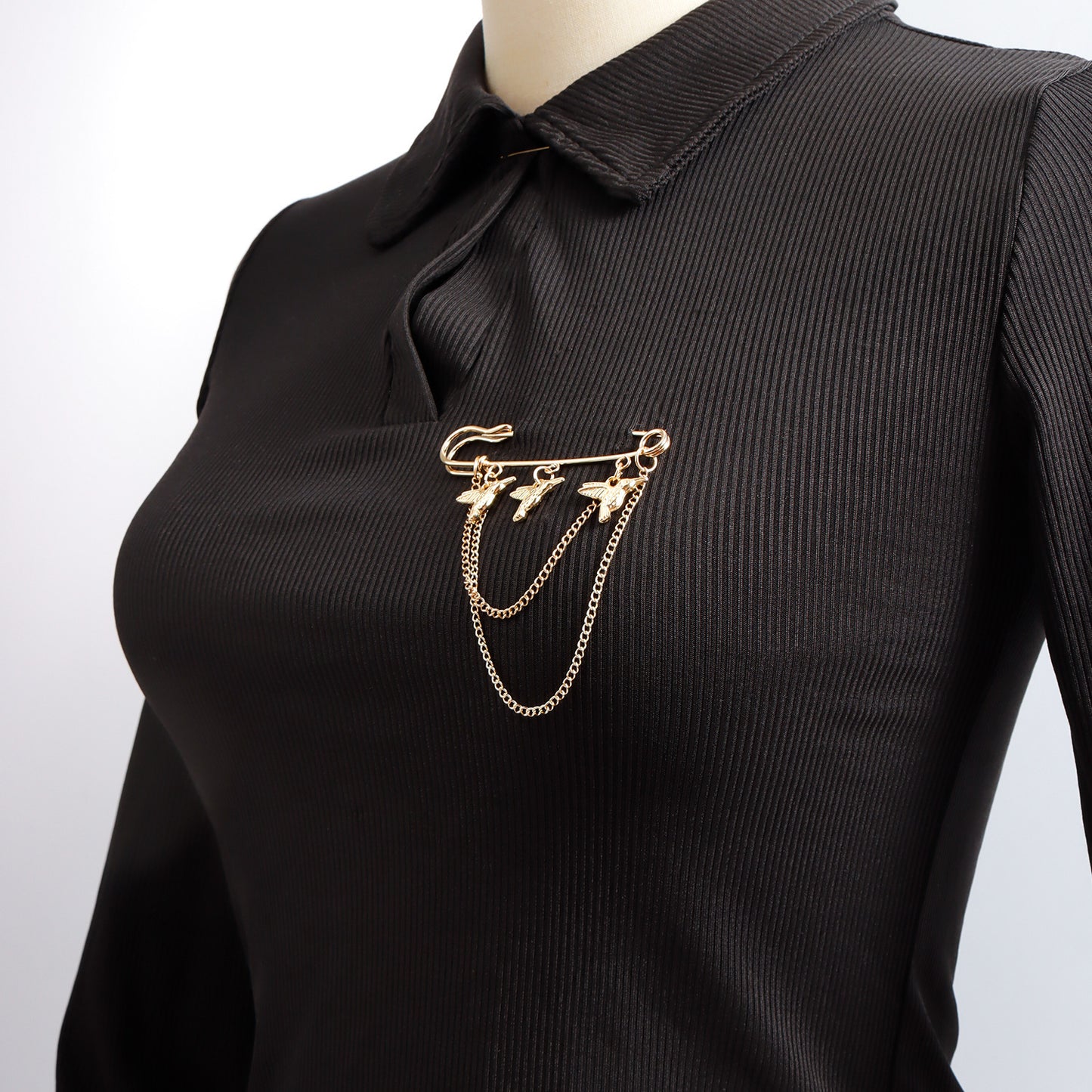 Love Moon Bear Flower Element Brooch Pin for Clothing Suit