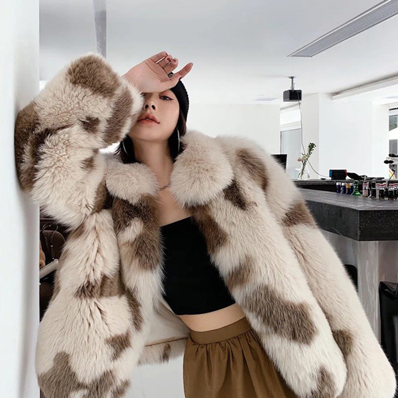 Faux Lamb Fur Coat for Women
