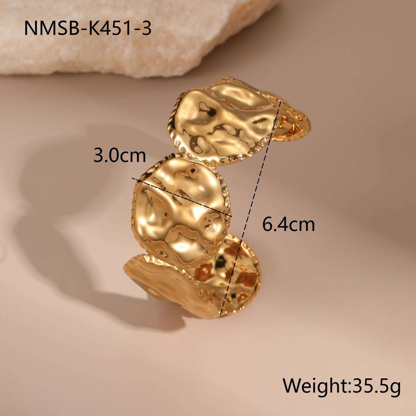 Elegant Stainless Steel Leaf Charm Wristband Bracelet